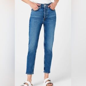 Re/done Jeans High Rise Ankle Crop Size 2
